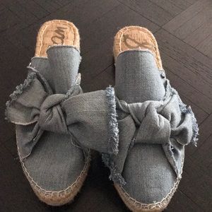 Sam Edelman denim slides